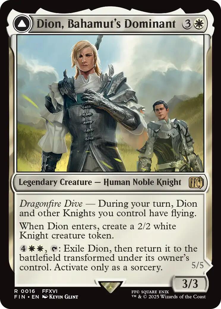 Dion, Bahamut's Dominant // Bahamut, Warden of Light [FINAL FANTASY] | Card Citadel