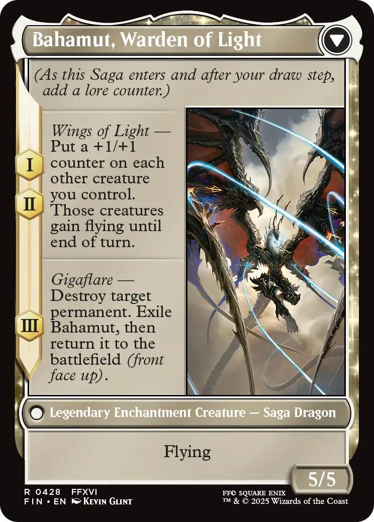 Dion, Bahamut's Dominant // Bahamut, Warden of Light (Extended Art) [FINAL FANTASY] | Card Citadel