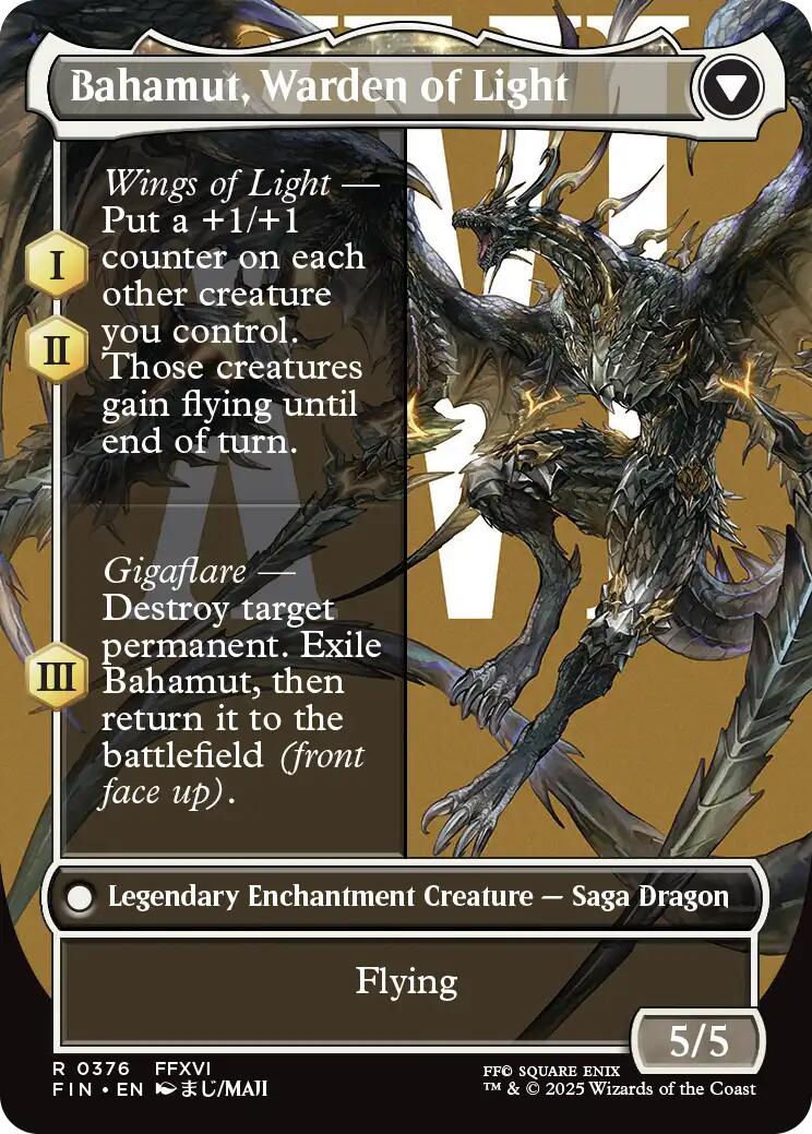 Dion, Bahamut's Dominant // Bahamut, Warden of Light (Borderless) [FINAL FANTASY] | Card Citadel