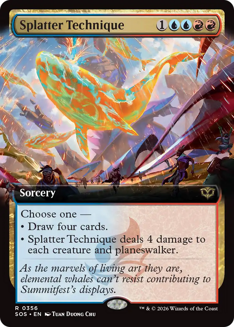 Splatter Technique (Extended Art) [Secrets of Strixhaven] | Card Citadel