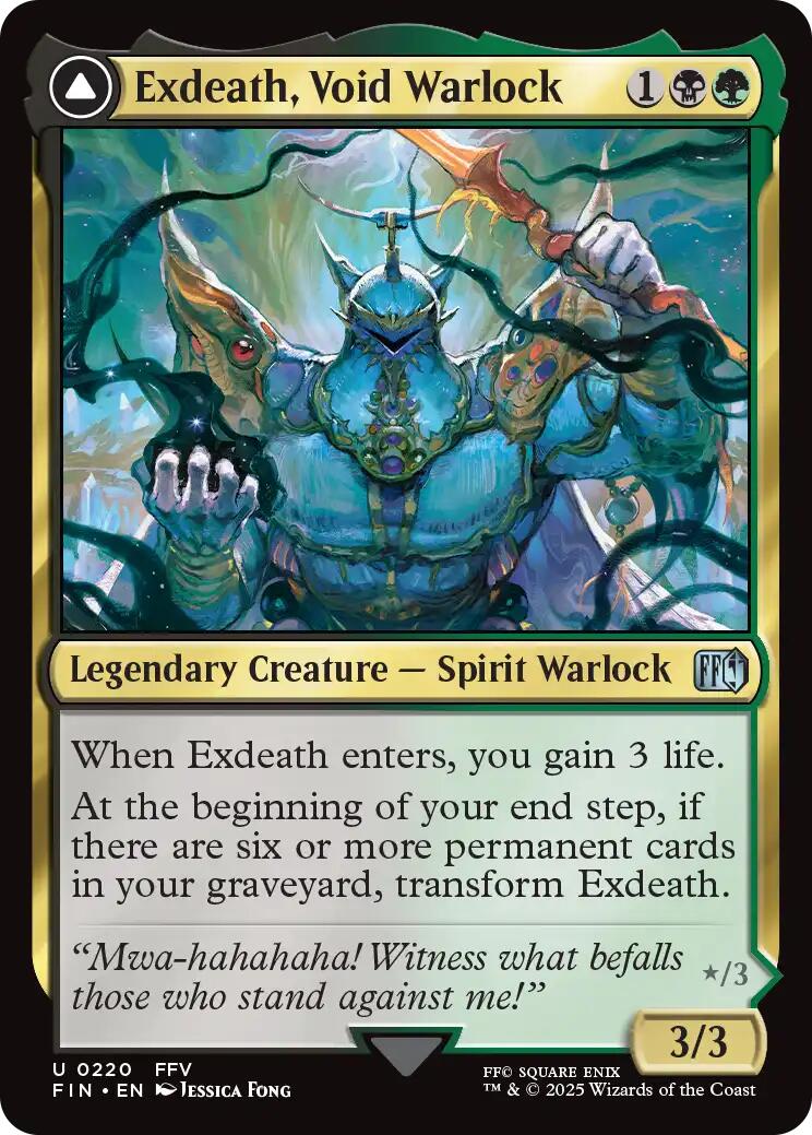 Exdeath, Void Warlock // Neo Exdeath, Dimension's End [FINAL FANTASY] | Card Citadel