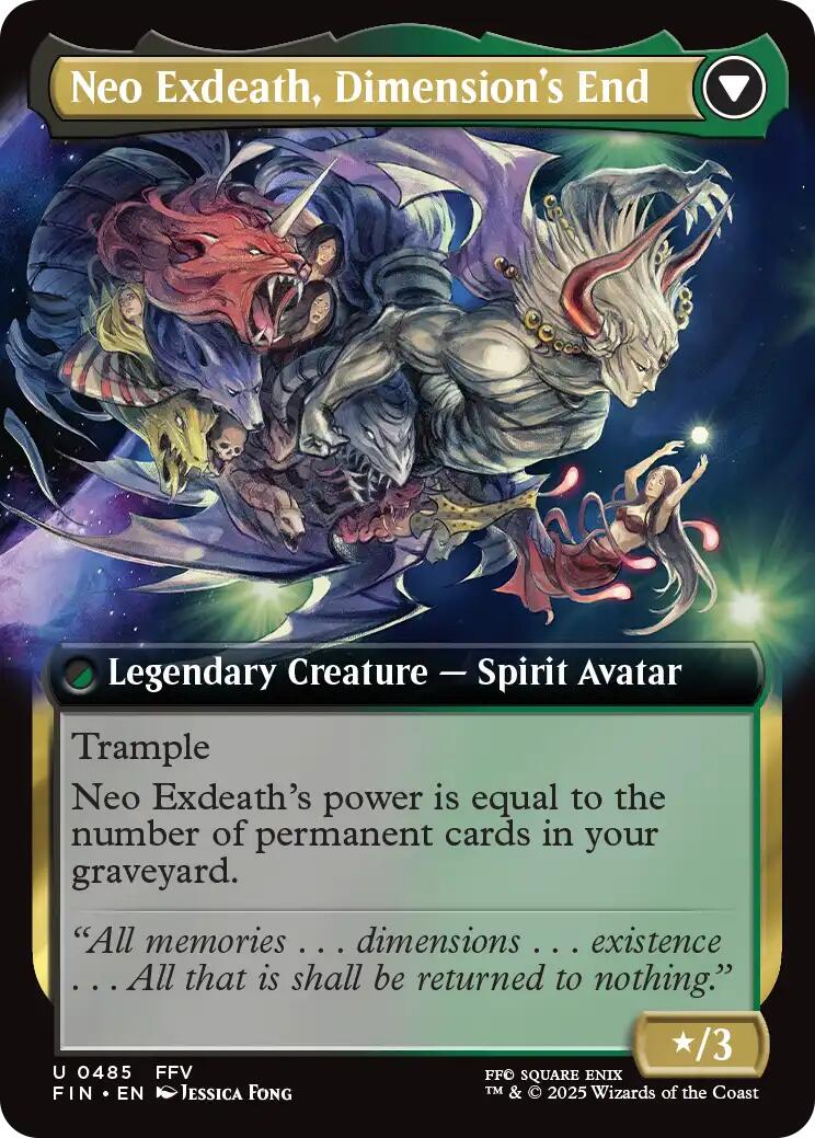 Exdeath, Void Warlock // Neo Exdeath, Dimension's End (Extended Art) [FINAL FANTASY] | Card Citadel