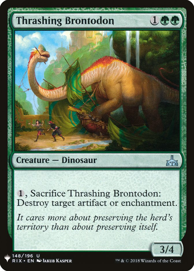 Thrashing Brontodon [Mystery Booster] | Card Citadel