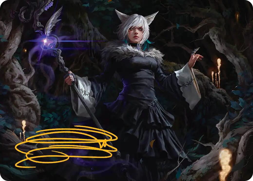 Y'shtola, Night's Blessed Art Card (21) (Gold-Stamped Signature) [FINAL FANTASY Art Series] | Card Citadel