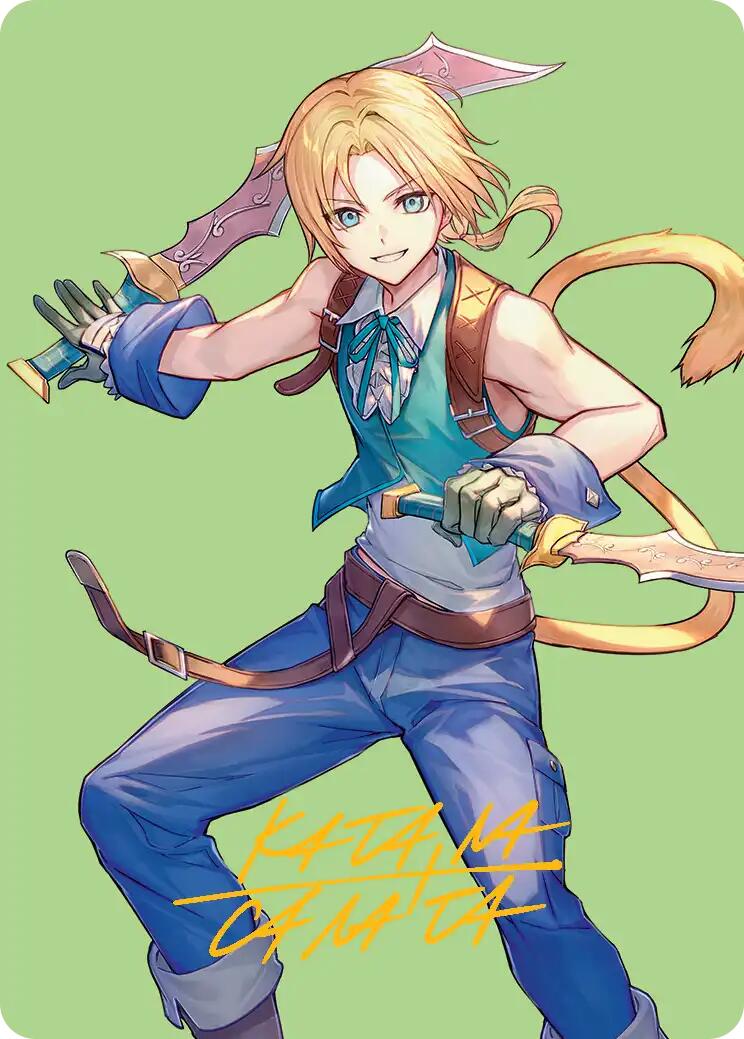 Zidane, Tantalus Thief Art Card (Gold-Stamped Signature) [FINAL FANTASY Art Series] | Card Citadel