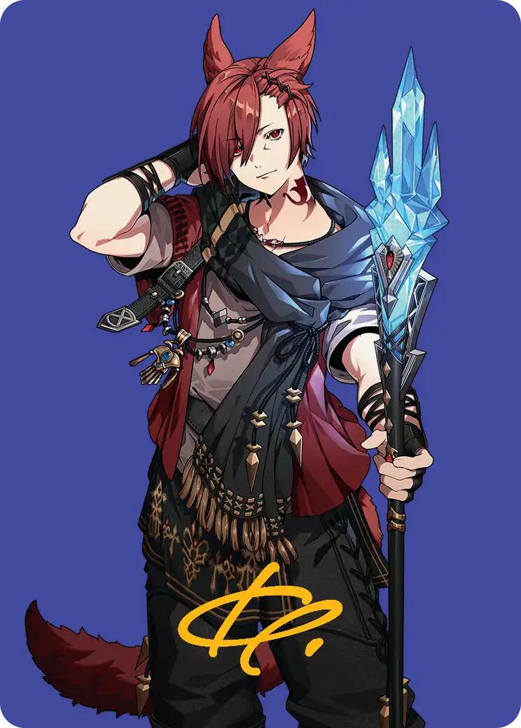 G'raha Tia, Scion Reborn Art Card (51) (Gold-Stamped Signature) [FINAL FANTASY Art Series] | Card Citadel