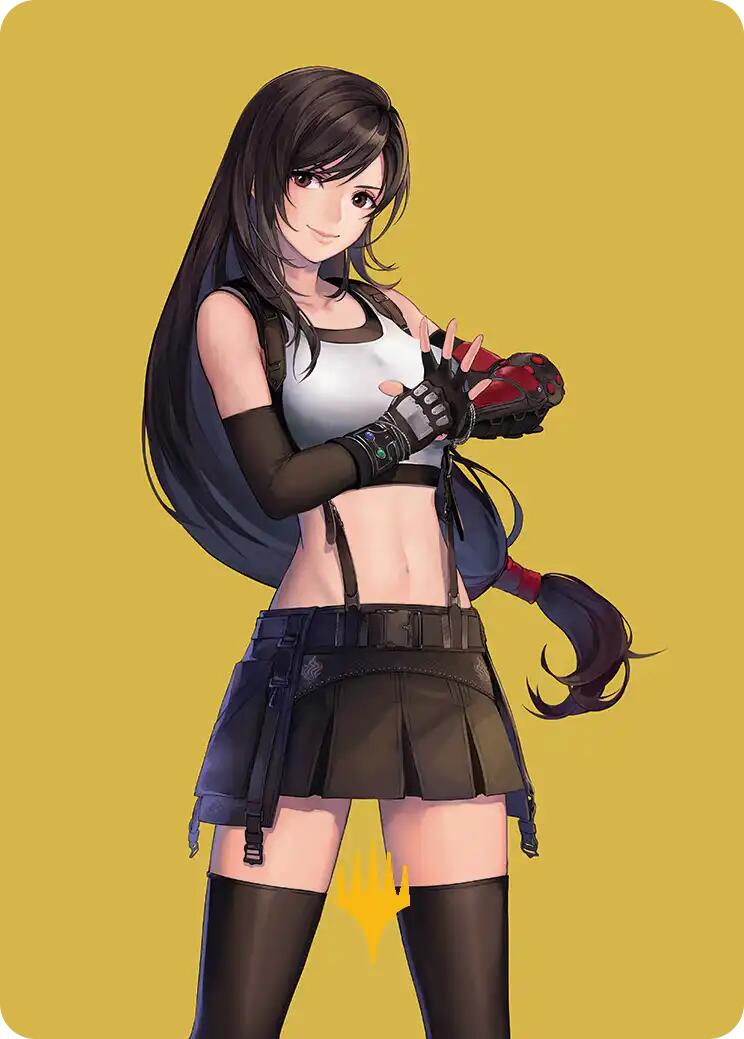 Tifa, Martial Artist Art Card (Gold-Stamped Planeswalker Symbol) [FINAL FANTASY Art Series] | Card Citadel