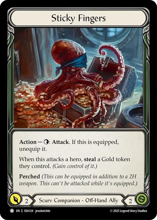 Sticky Fingers // Treasure Island [SEA124//SEA247] (High Seas) | Card Citadel