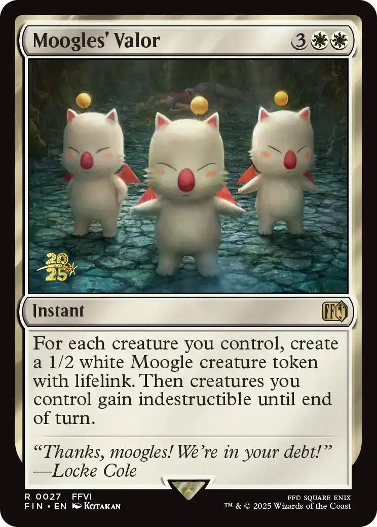 Moogles' Valor [FINAL FANTASY Prerelease Promo] | Card Citadel