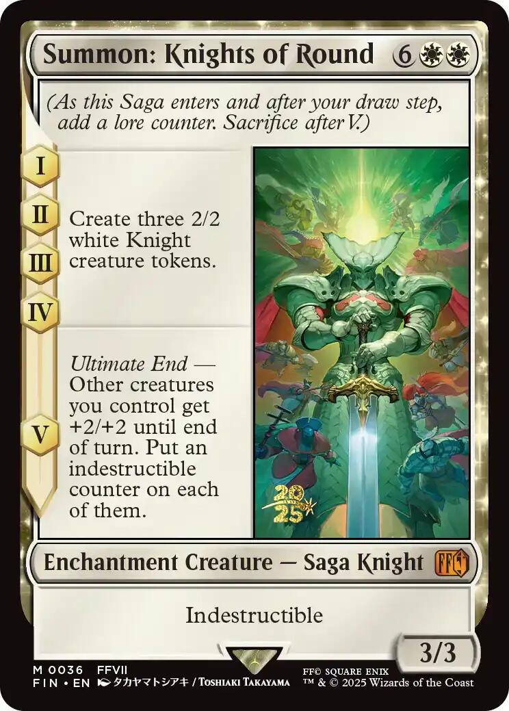 Summon: Knights of Round [FINAL FANTASY Prerelease Promo] | Card Citadel