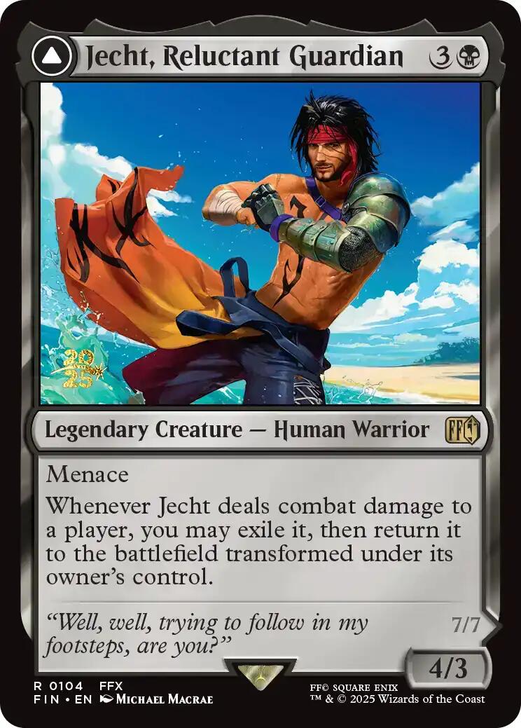 Jecht, Reluctant Guardian // Braska's Final Aeon [FINAL FANTASY Prerelease Promo] | Card Citadel