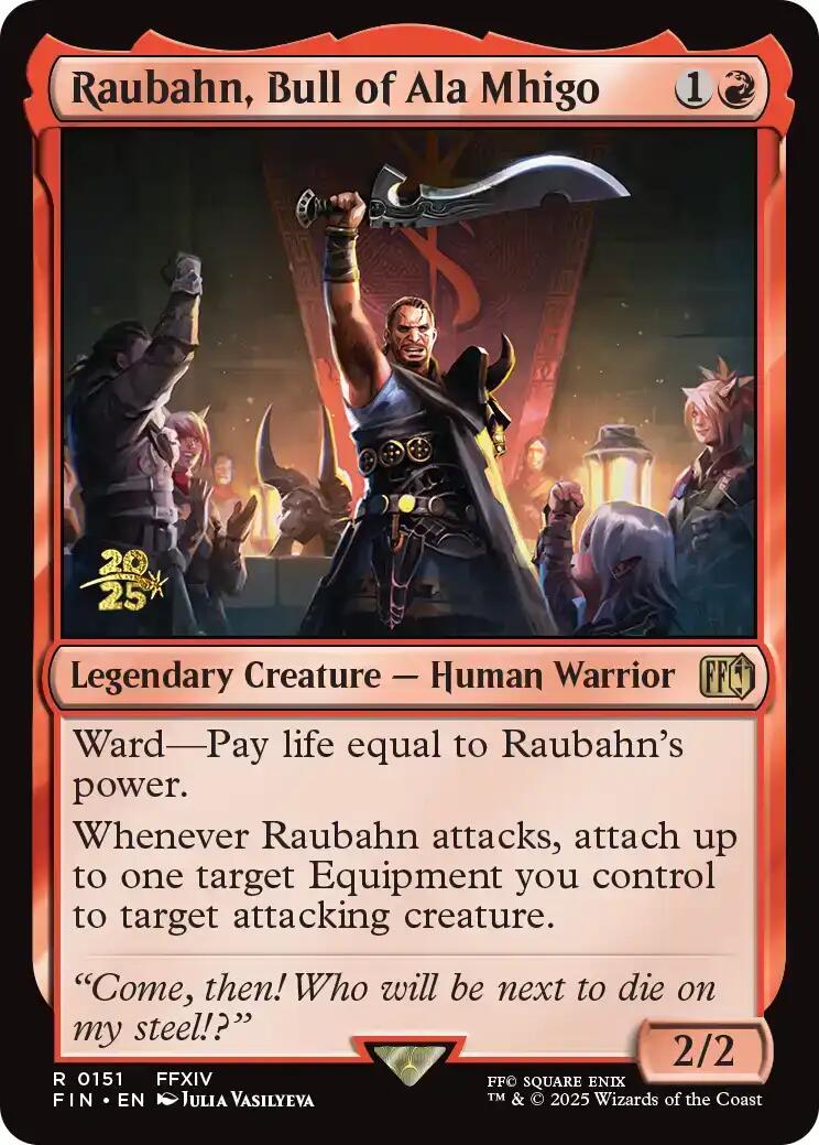 Raubahn, Bull of Ala Mhigo [FINAL FANTASY Prerelease Promo] | Card Citadel