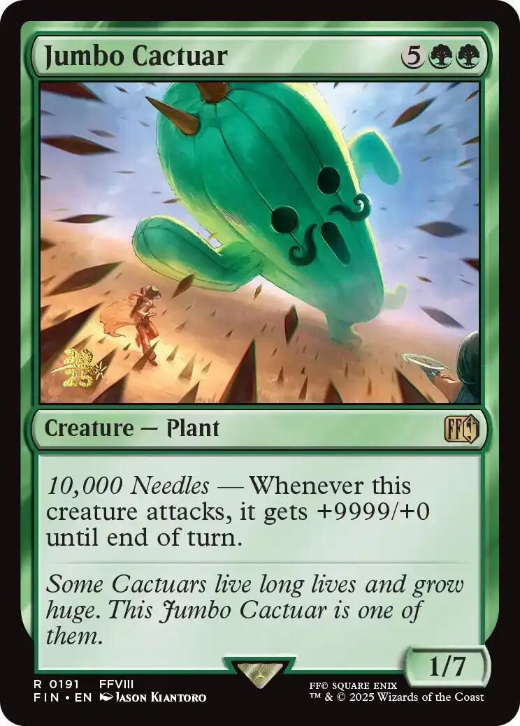 Jumbo Cactuar [FINAL FANTASY Prerelease Promo] | Card Citadel