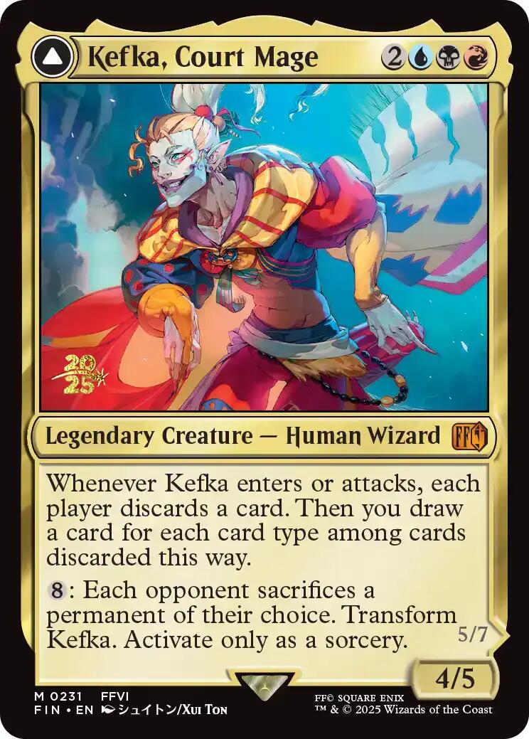 Kefka, Court Mage // Kefka, Ruler of Ruin [FINAL FANTASY Prerelease Promo] | Card Citadel