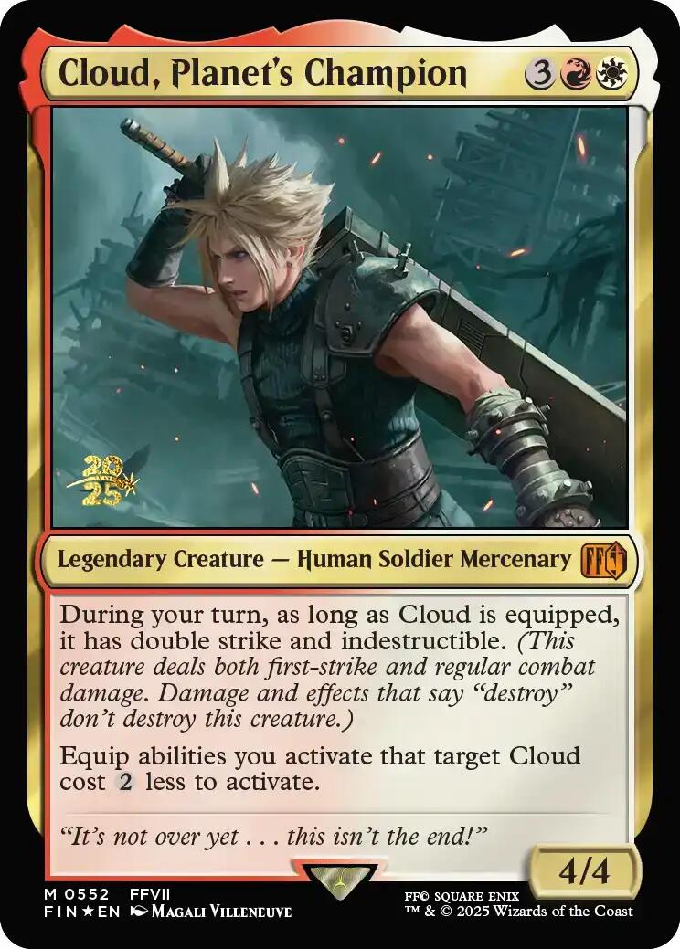Cloud, Planet's Champion [FINAL FANTASY Prerelease Promo] | Card Citadel