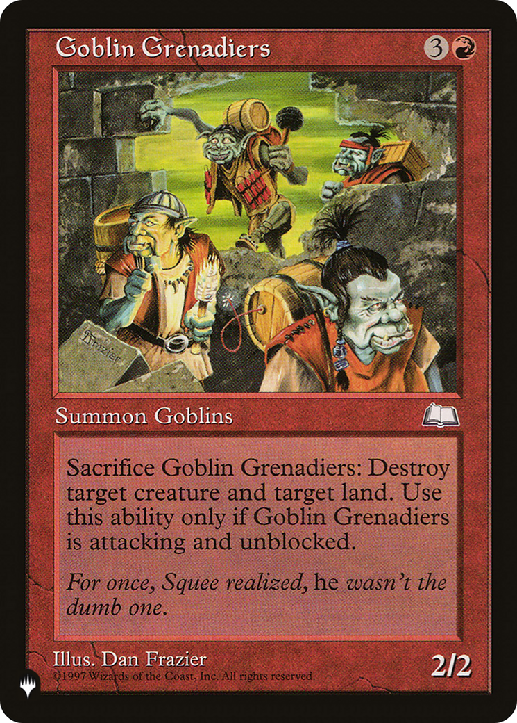 Goblin Grenadiers [The List Reprints] | Card Citadel