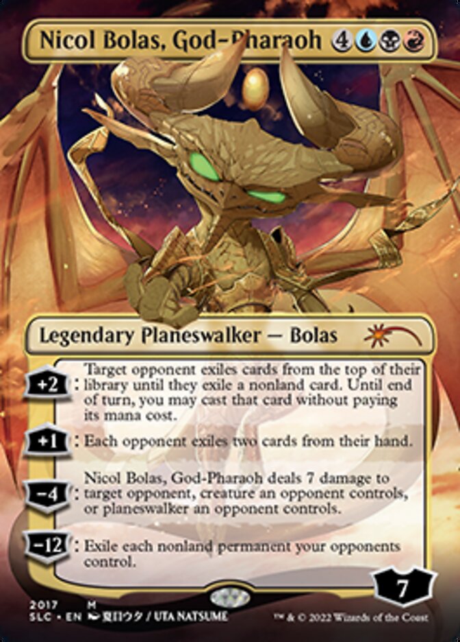 Nicol Bolas, God-Pharaoh (Borderless) [Secret Lair Countdown Kit] | Card Citadel