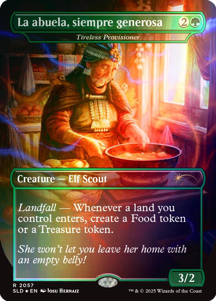 La abuela, siempre generosa - Tireless Provisioner (Rainbow Foil) [Secret Lair Drop Series] | Card Citadel