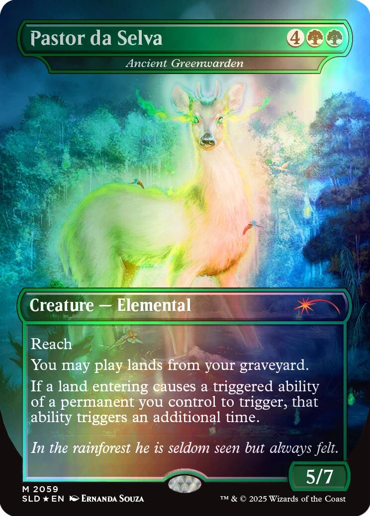 Pastor da Selva - Ancient Greenwarden (Rainbow Foil) [Secret Lair Drop Series] | Card Citadel