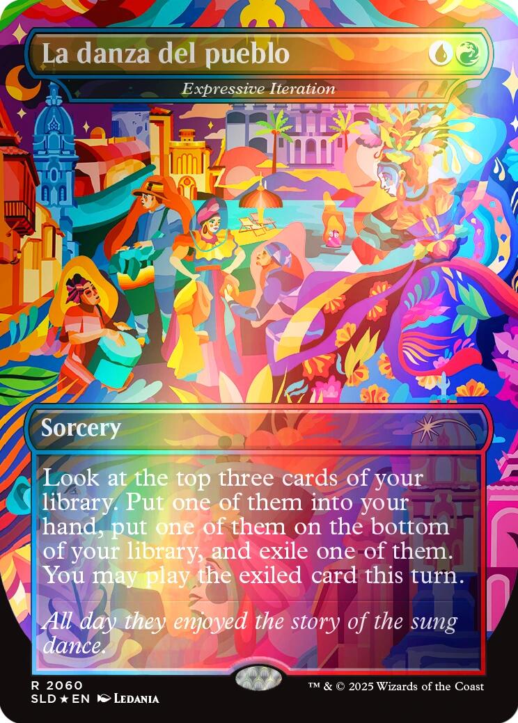 La danza del pueblo - Expressive Iteration (Rainbow Foil) [Secret Lair Drop Series] | Card Citadel