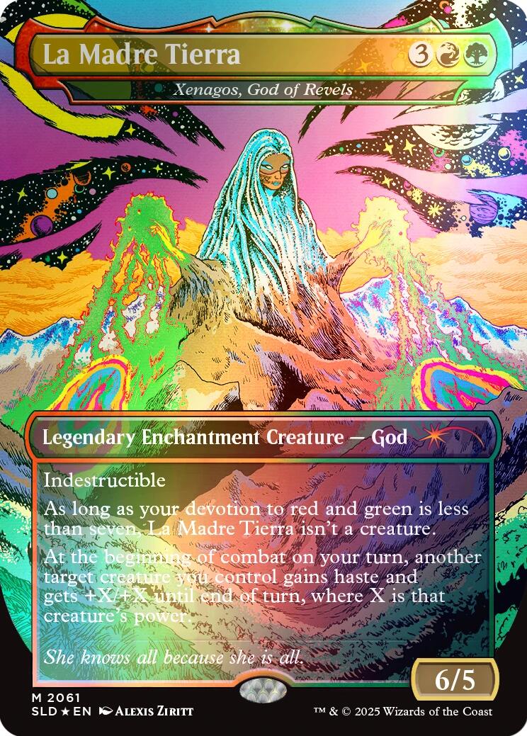 La Madre Tierra - Xenagos, God of Revels (Rainbow Foil) [Secret Lair Drop Series] | Card Citadel