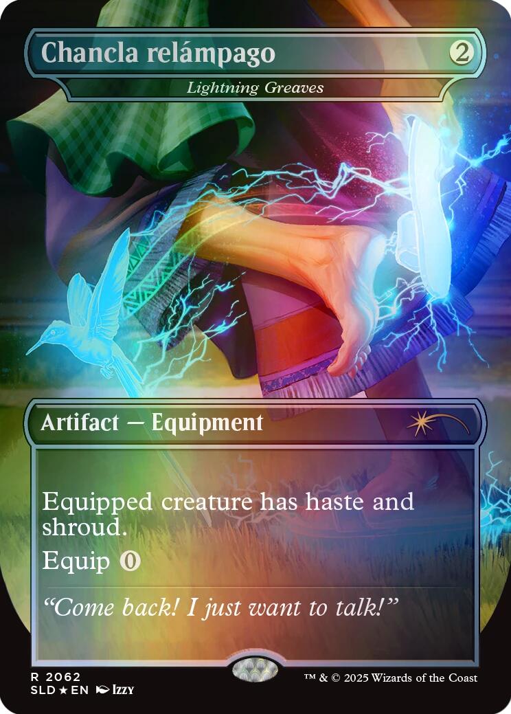 Chancla relampago - Lightning Greaves (Rainbow Foil) [Secret Lair Drop Series] | Card Citadel