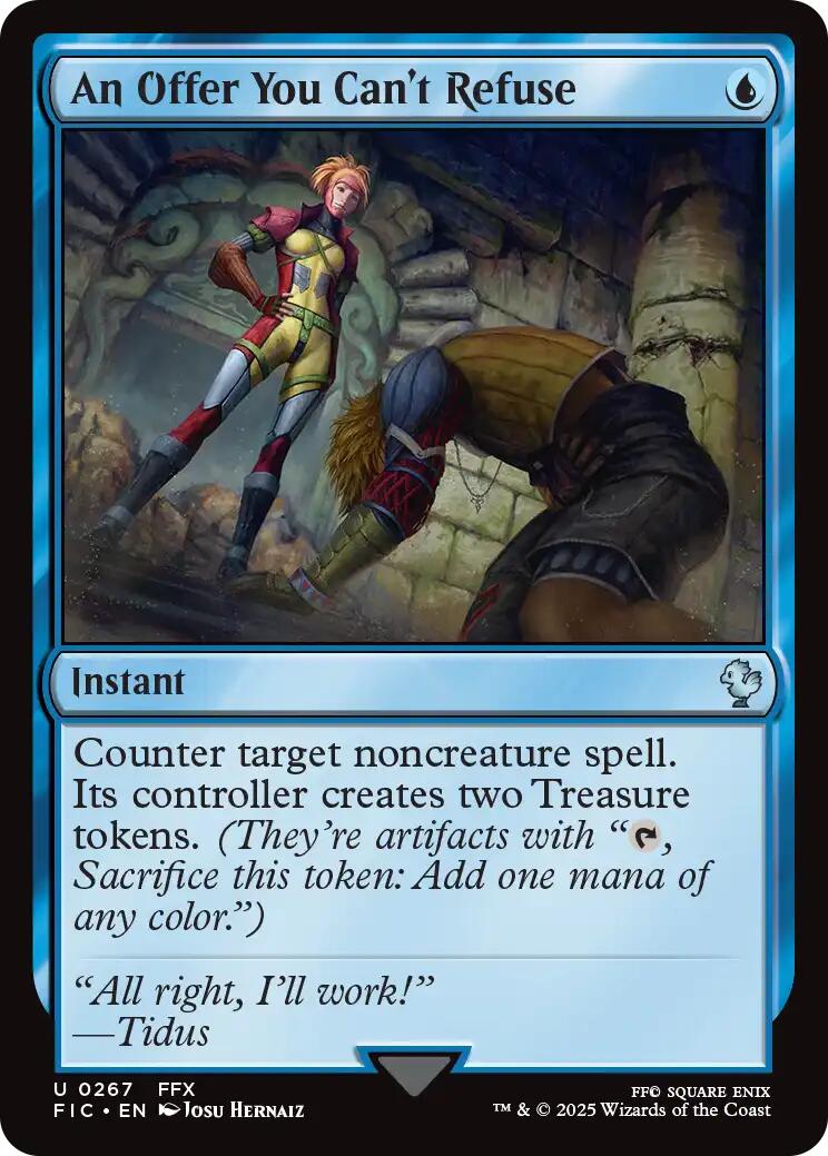 An Offer You Can't Refuse (Surge Foil) [FINAL FANTASY Commander] | Card Citadel