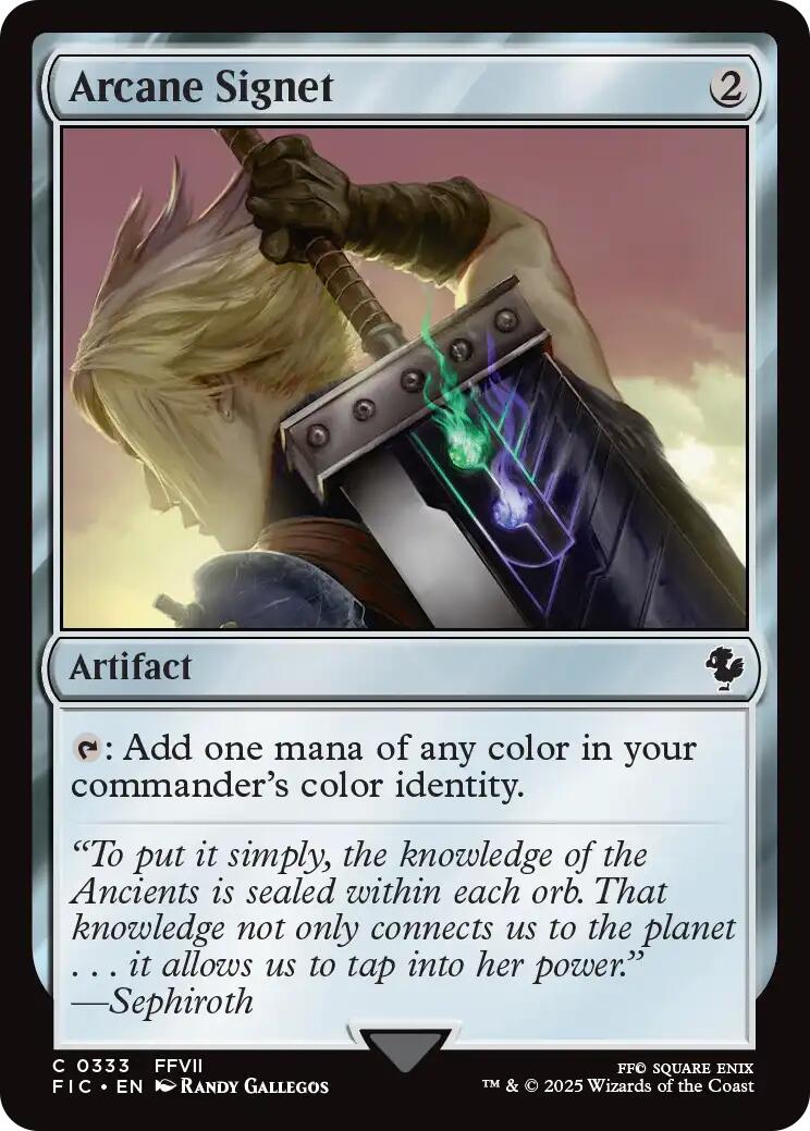 Arcane Signet (0333) (Surge Foil) [FINAL FANTASY Commander] | Card Citadel