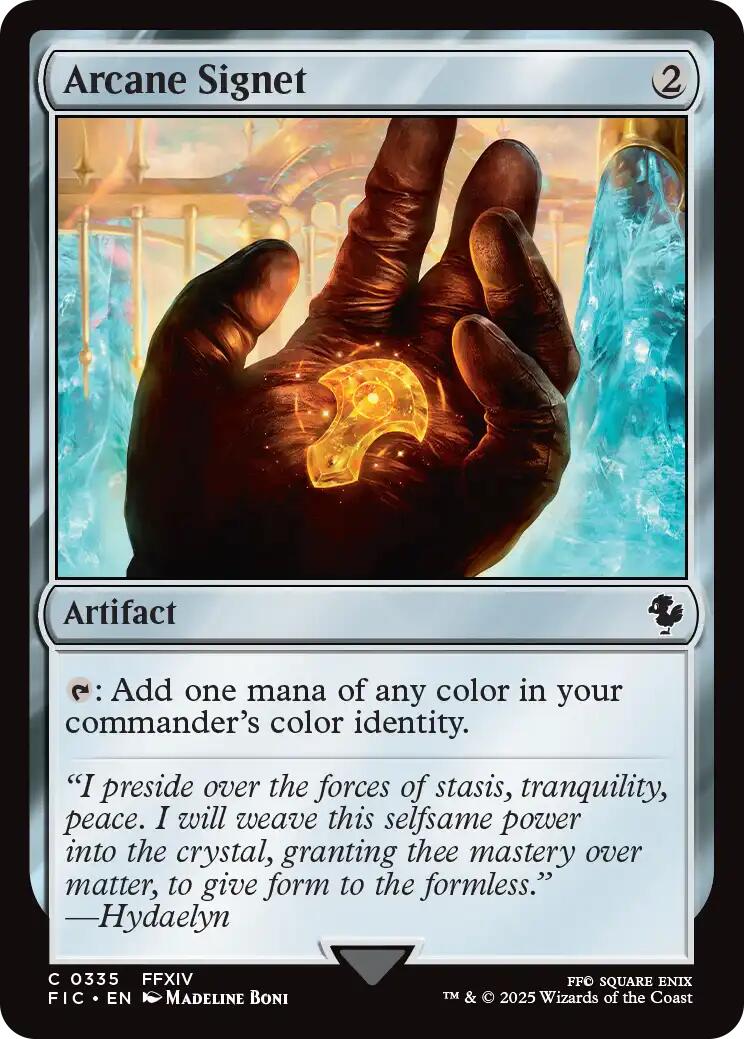 Arcane Signet (0335) (Surge Foil) [FINAL FANTASY Commander] | Card Citadel