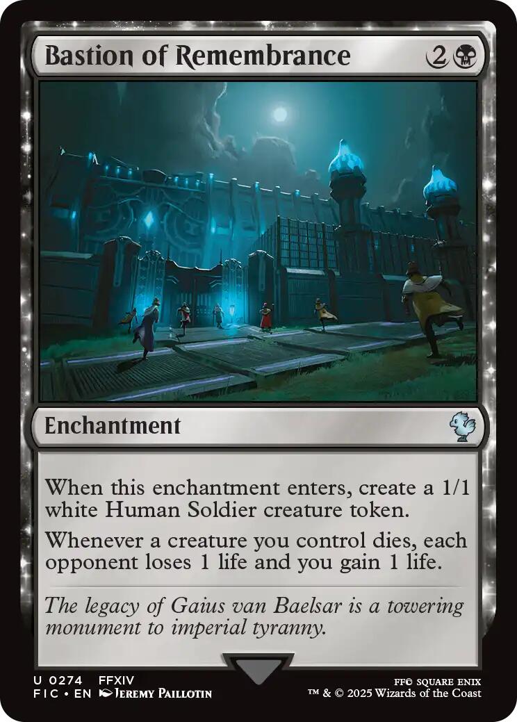 Bastion of Remembrance (Surge Foil) [FINAL FANTASY Commander] | Card Citadel