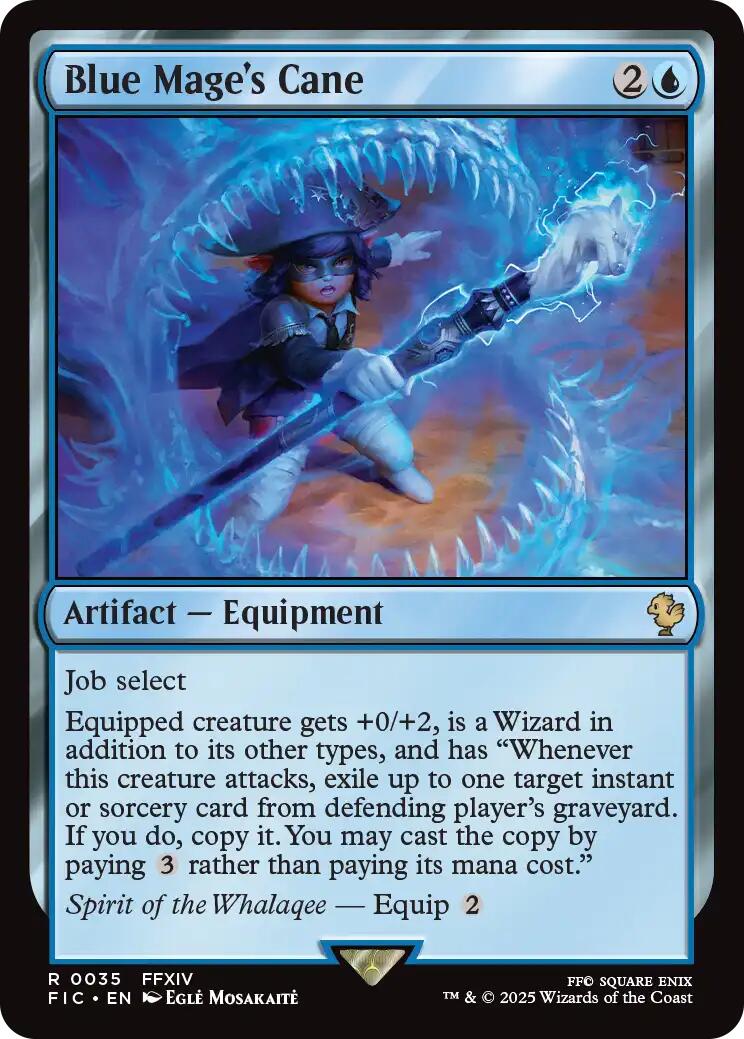 Blue Mage's Cane (Surge Foil) [FINAL FANTASY Commander] | Card Citadel