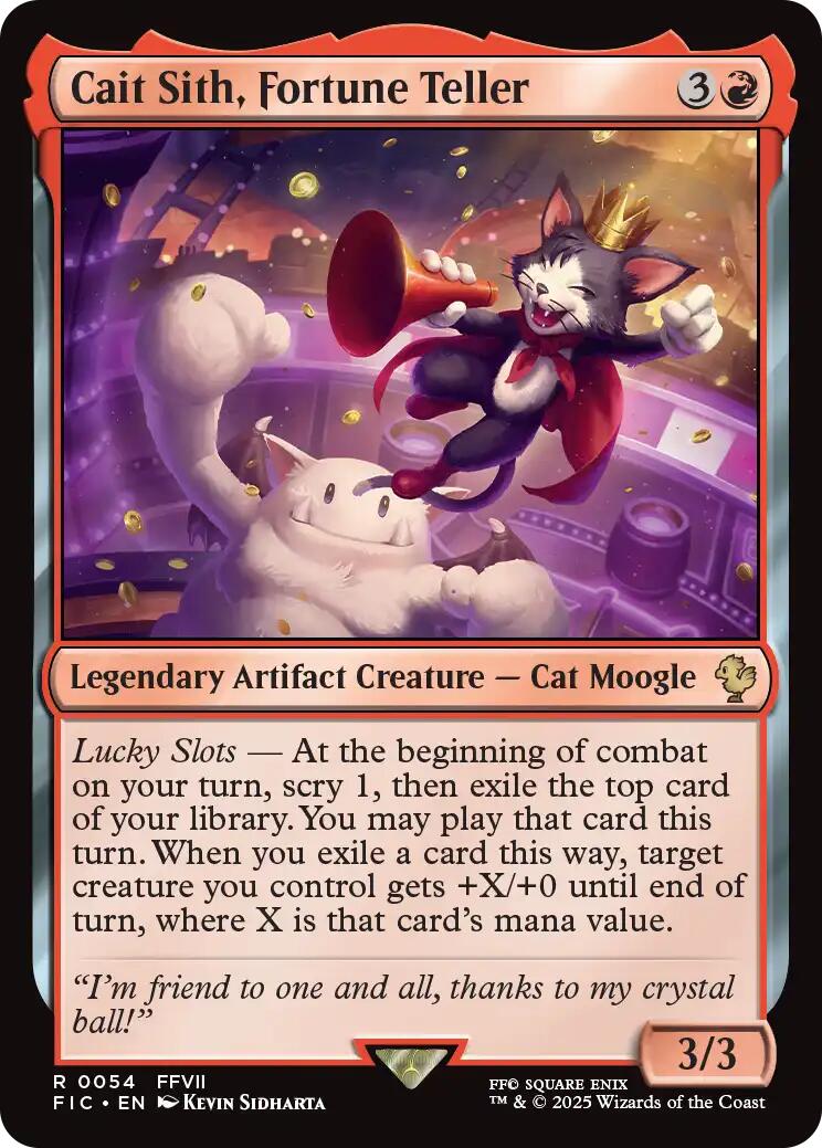 Cait Sith, Fortune Teller (Surge Foil) [FINAL FANTASY Commander] | Card Citadel