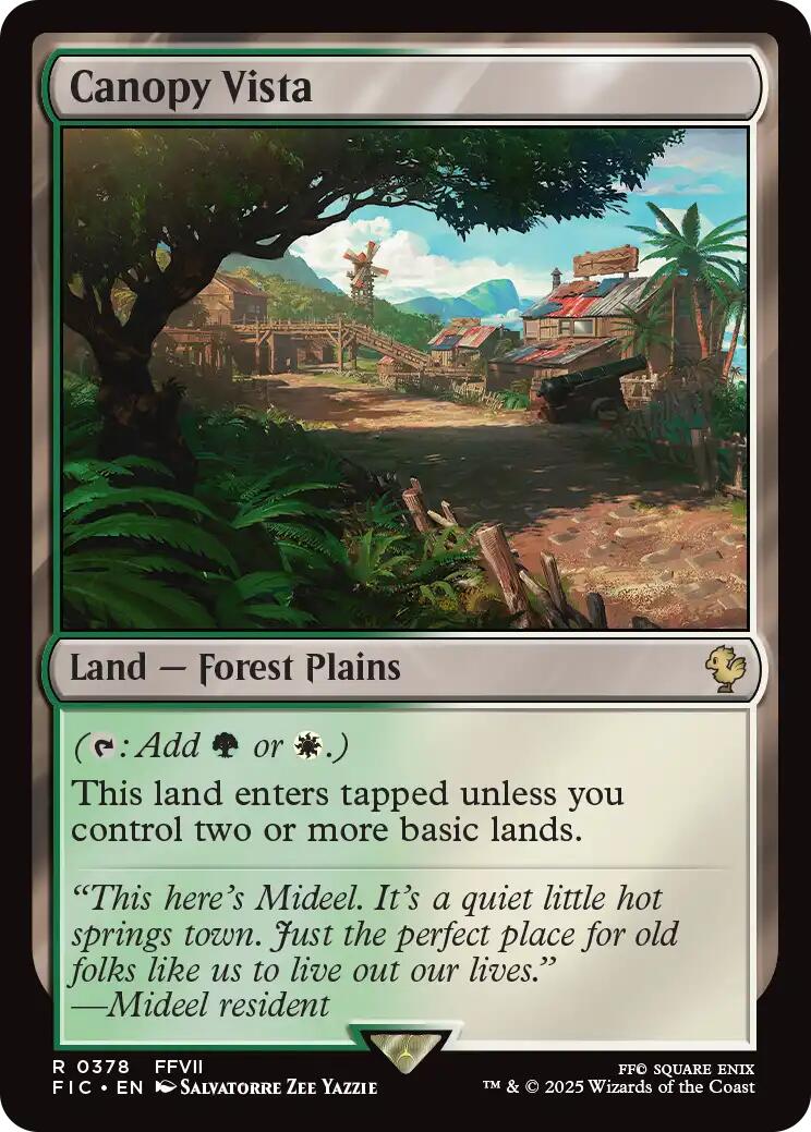 Canopy Vista (Surge Foil) [FINAL FANTASY Commander] | Card Citadel