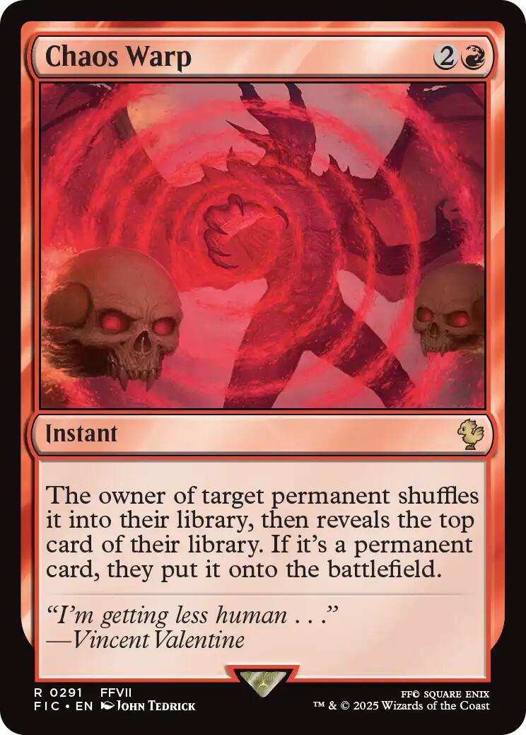 Chaos Warp (Surge Foil) [FINAL FANTASY Commander] | Card Citadel