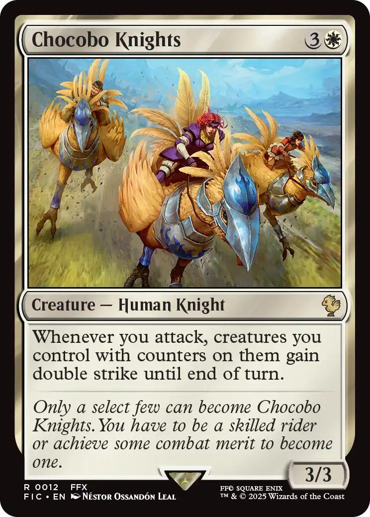 Chocobo Knights (Surge Foil) [FINAL FANTASY Commander] | Card Citadel