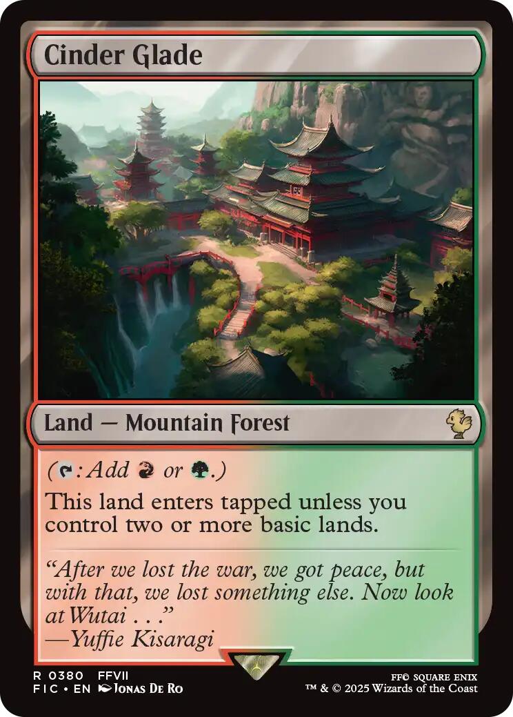 Cinder Glade (Surge Foil) [FINAL FANTASY Commander] | Card Citadel