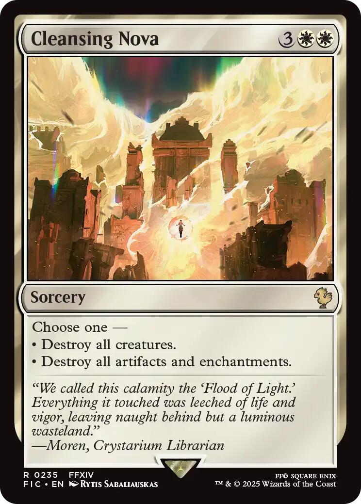 Cleansing Nova (Surge Foil) [FINAL FANTASY Commander] | Card Citadel