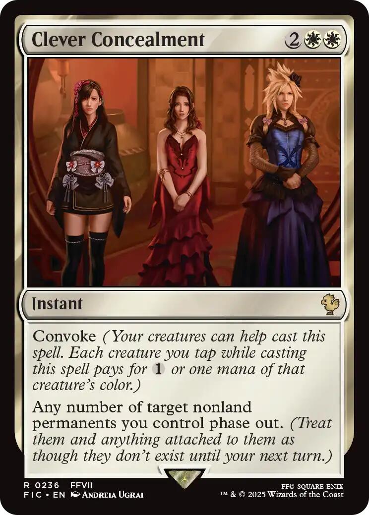 Clever Concealment (Surge Foil) [FINAL FANTASY Commander] | Card Citadel