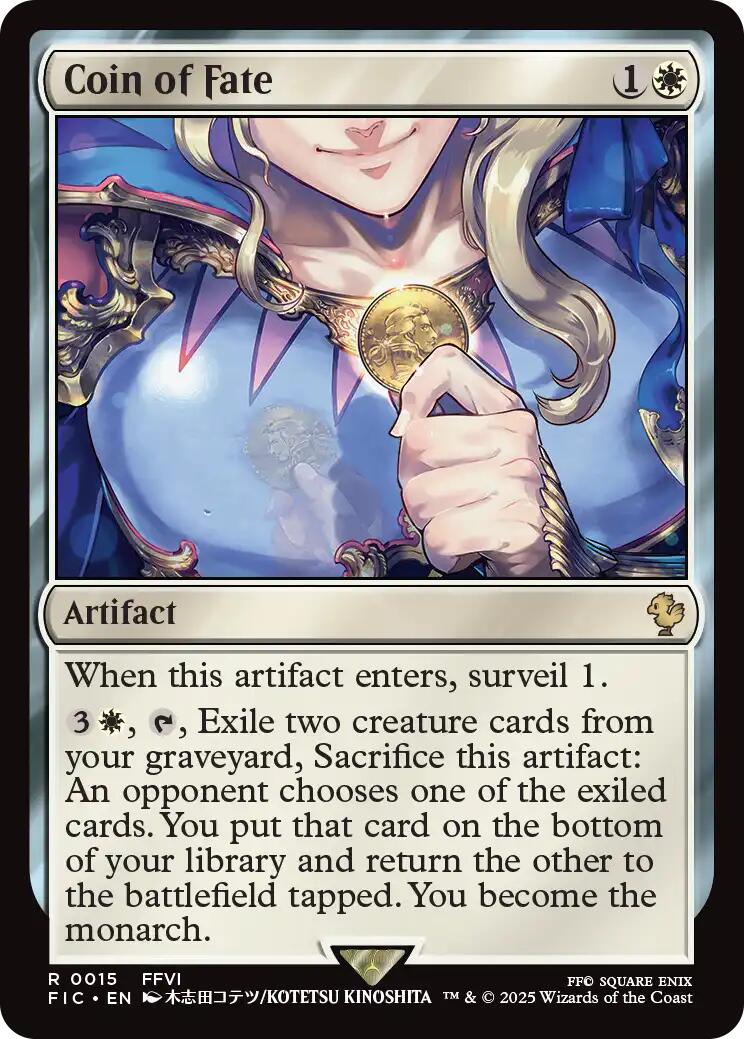 Coin of Fate (Surge Foil) [FINAL FANTASY Commander] | Card Citadel