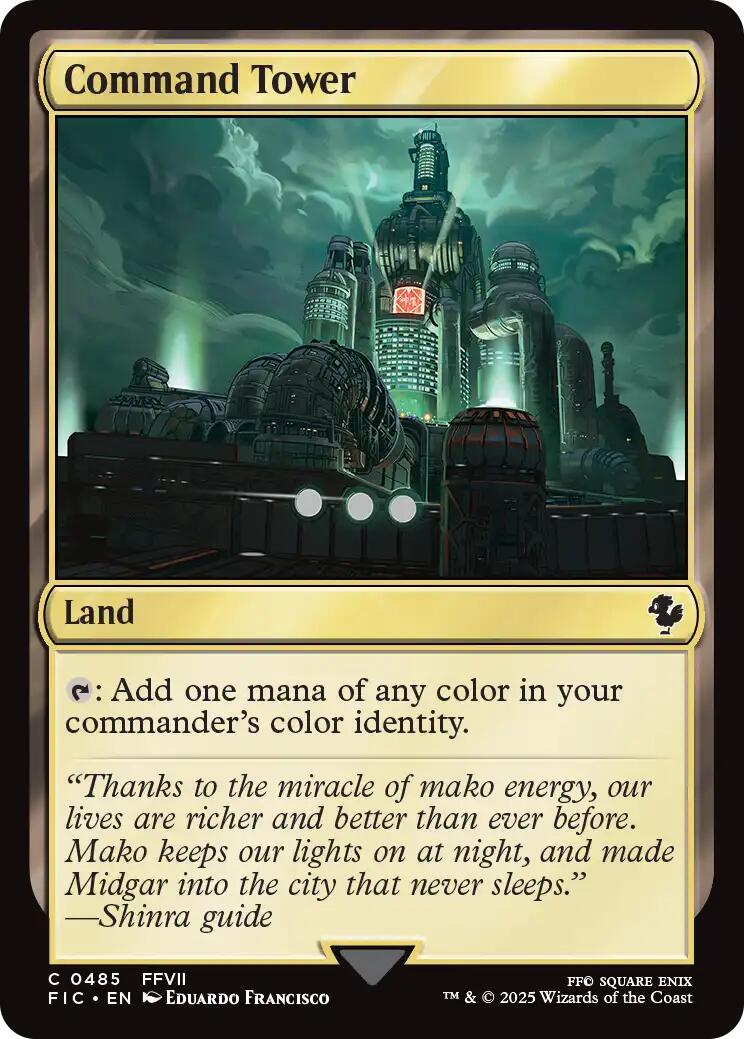 Command Tower (0485) (Surge Foil) [FINAL FANTASY Commander] | Card Citadel