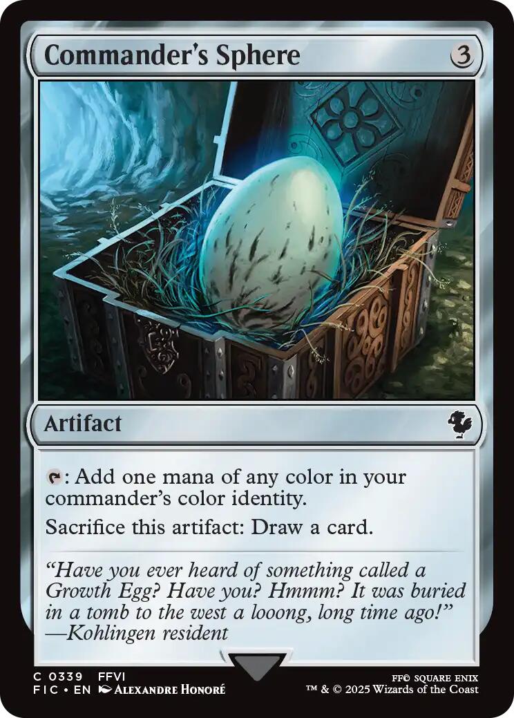 Commander's Sphere (Surge Foil) [FINAL FANTASY Commander] | Card Citadel