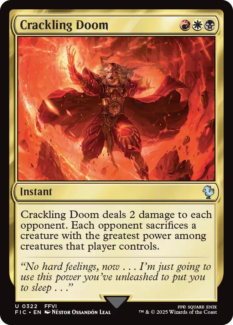 Crackling Doom (Surge Foil) [FINAL FANTASY Commander] | Card Citadel
