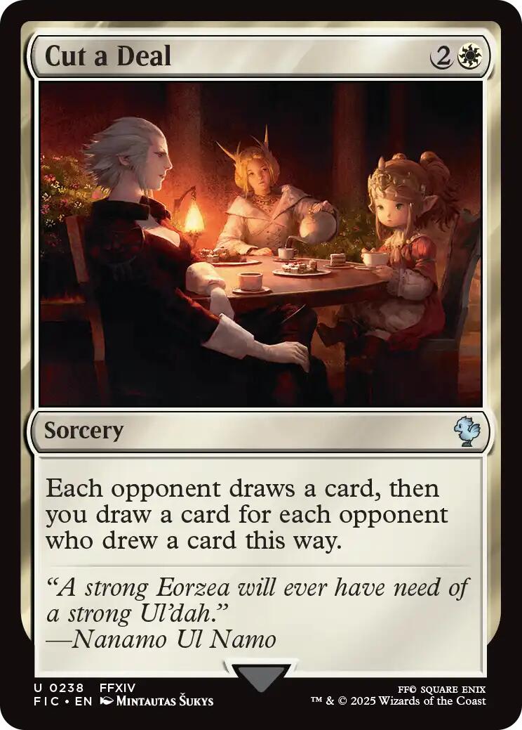 Cut a Deal (Surge Foil) [FINAL FANTASY Commander] | Card Citadel