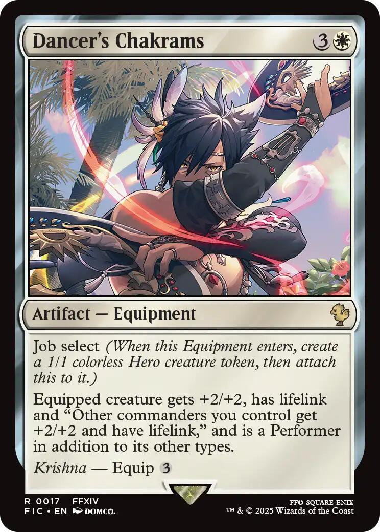 Dancer's Chakrams (Surge Foil) [FINAL FANTASY Commander] | Card Citadel