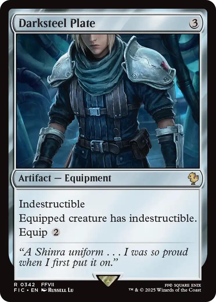 Darksteel Plate (Surge Foil) [FINAL FANTASY Commander] | Card Citadel
