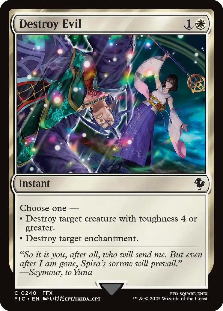 Destroy Evil (Surge Foil) [FINAL FANTASY Commander] | Card Citadel