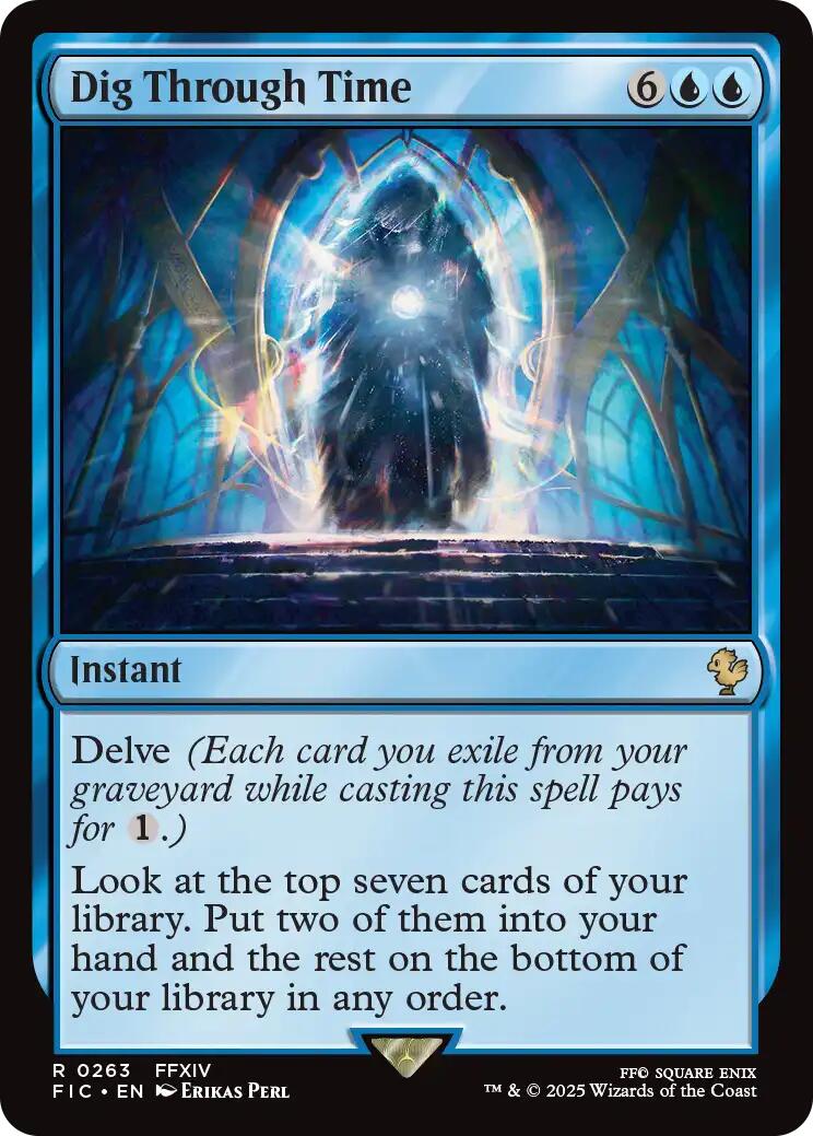 Dig Through Time (Surge Foil) [FINAL FANTASY Commander] | Card Citadel