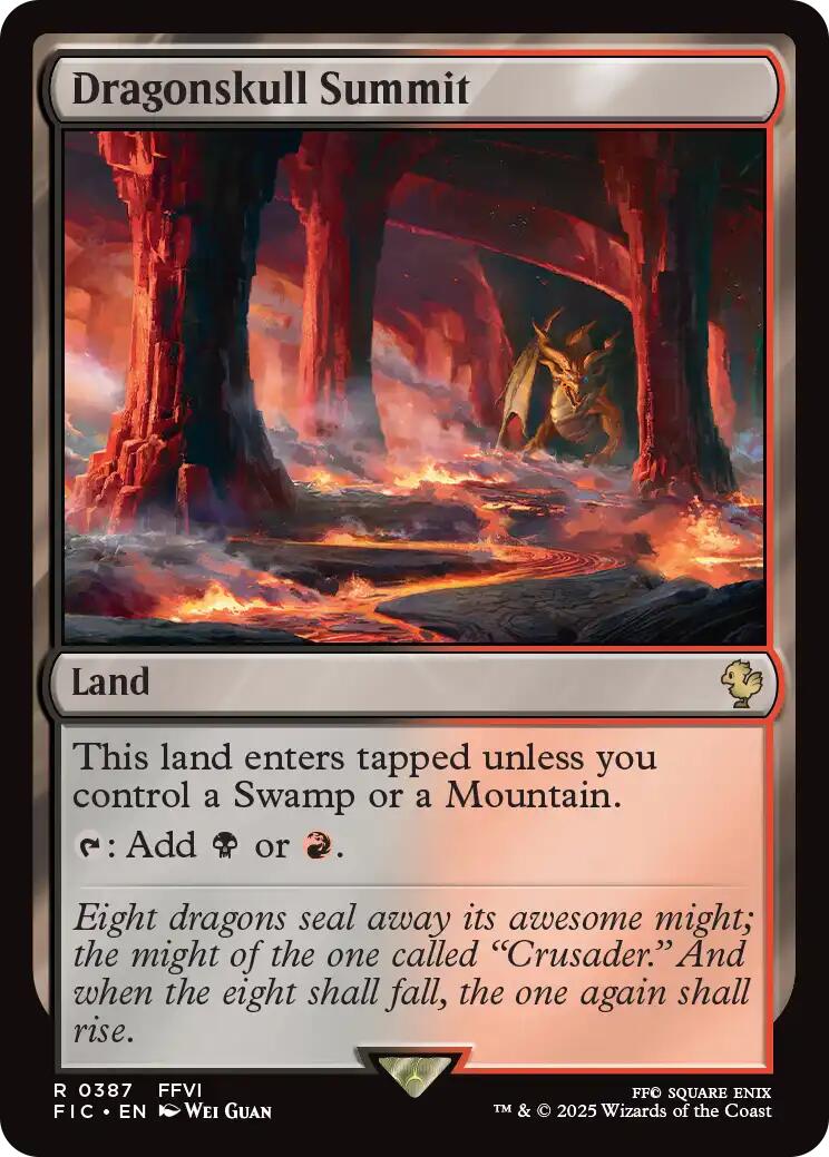 Dragonskull Summit (Surge Foil) [FINAL FANTASY Commander] | Card Citadel