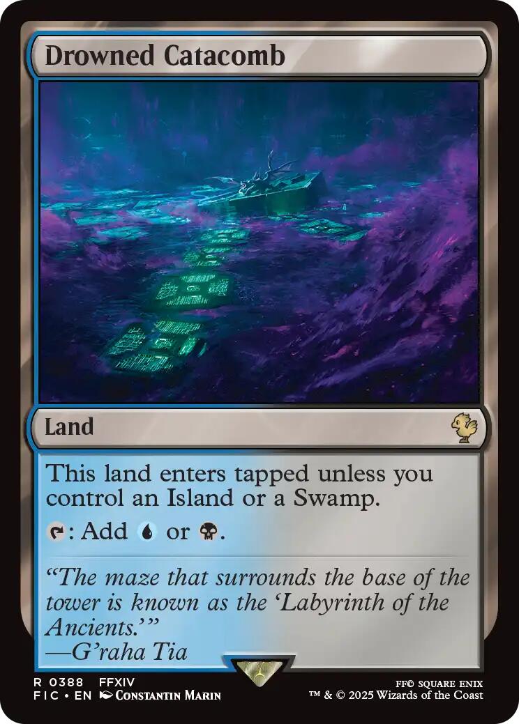Drowned Catacomb (Surge Foil) [FINAL FANTASY Commander] | Card Citadel