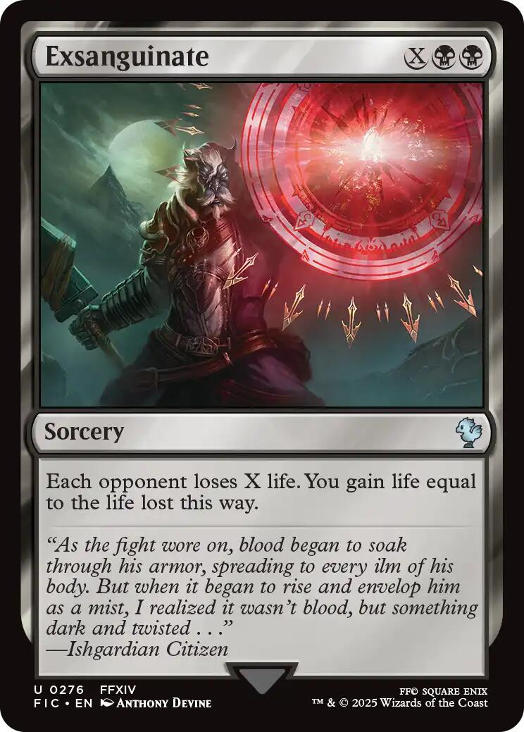 Exsanguinate (Surge Foil) [FINAL FANTASY Commander] | Card Citadel